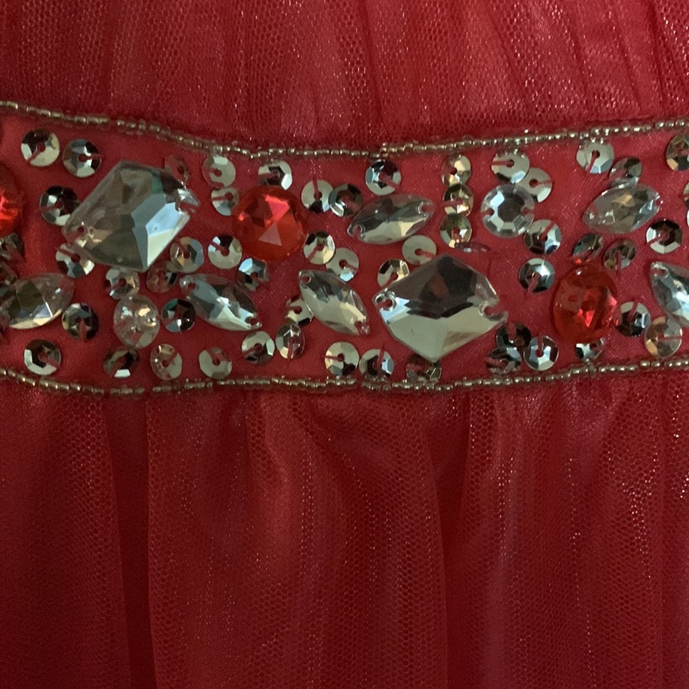 Red Cinderella Prom Dress - Picture 5 of 10